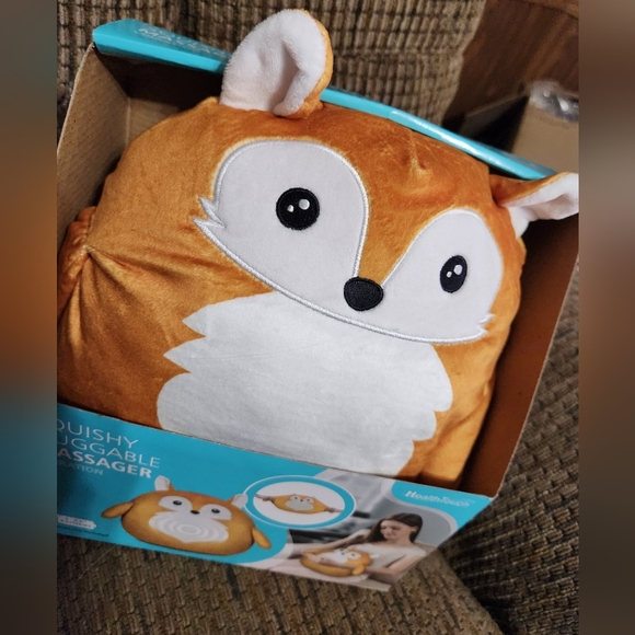 Squishy Huggable Plush Massager Squirrel Back And Neck Massage Health Touch - Picture 4 of 8